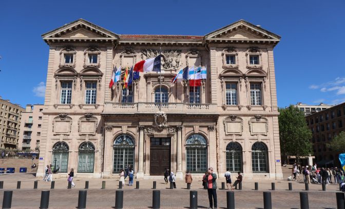 Het gemeentehuis in Marseille